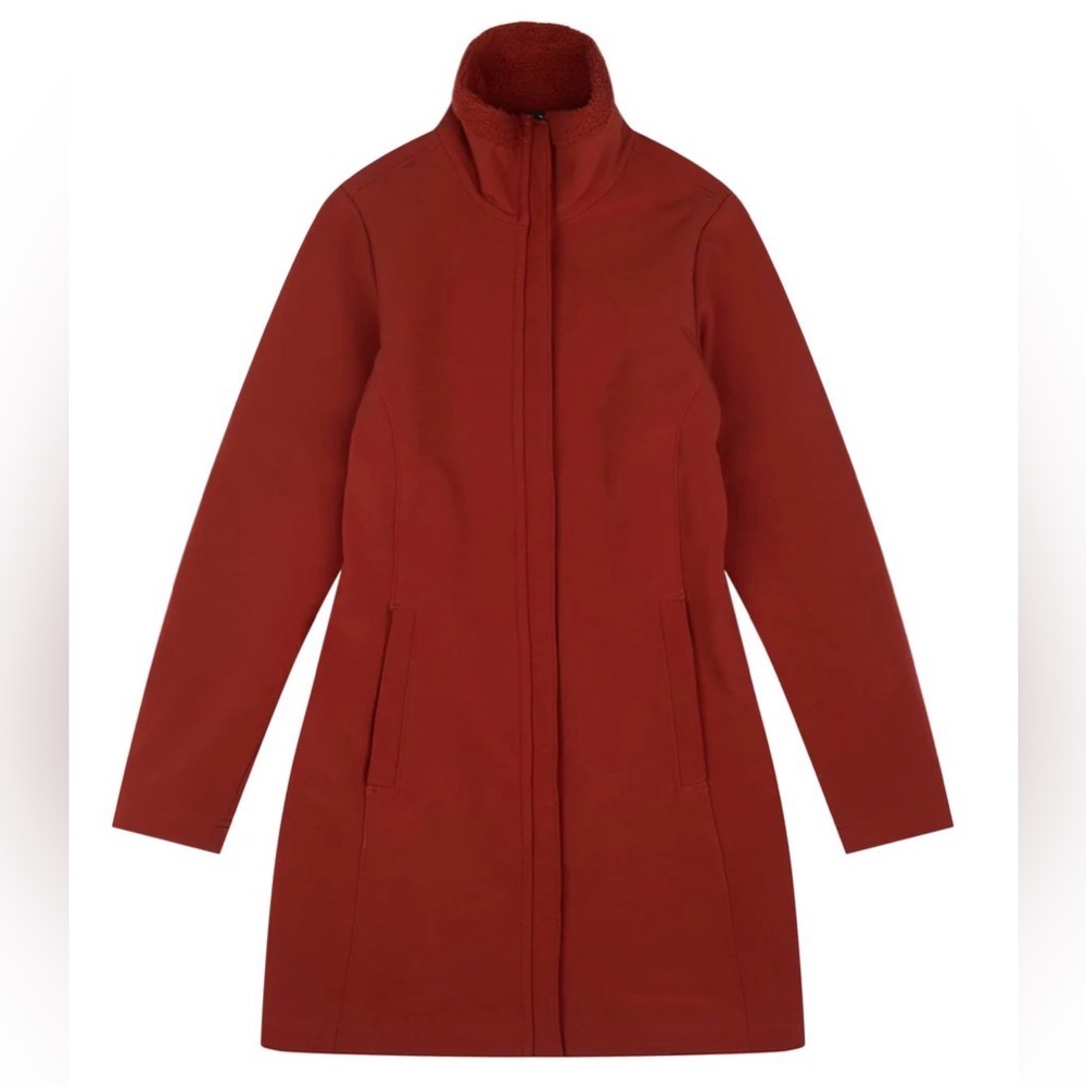 Patagonia Women’s Au Train Coat Polarfleece Softshell Rust Orange Size Small